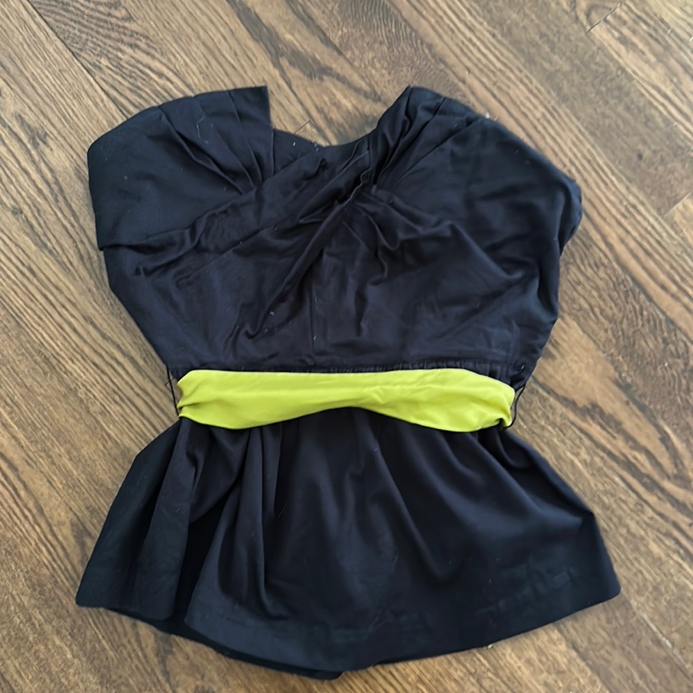 Odille Structured Peplum Strapless Top